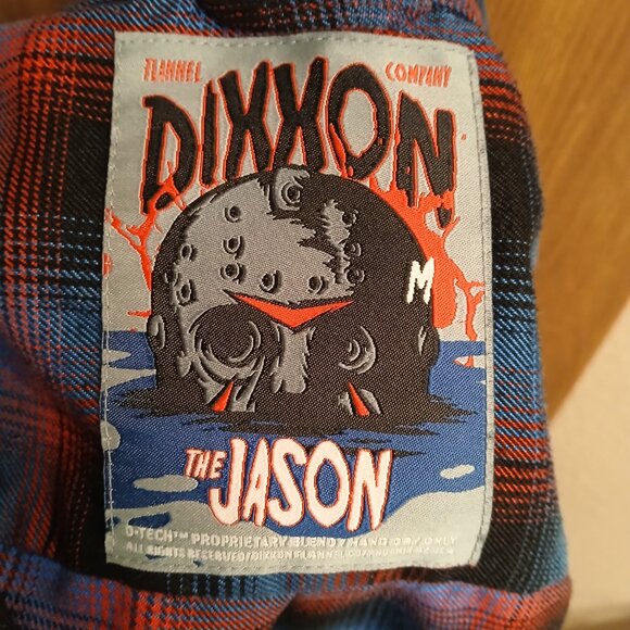 DIXXON FLANNEL COMPANY "THE JASON" Red and Blue Long Sleeve Size Medium - Picture 4 of 13